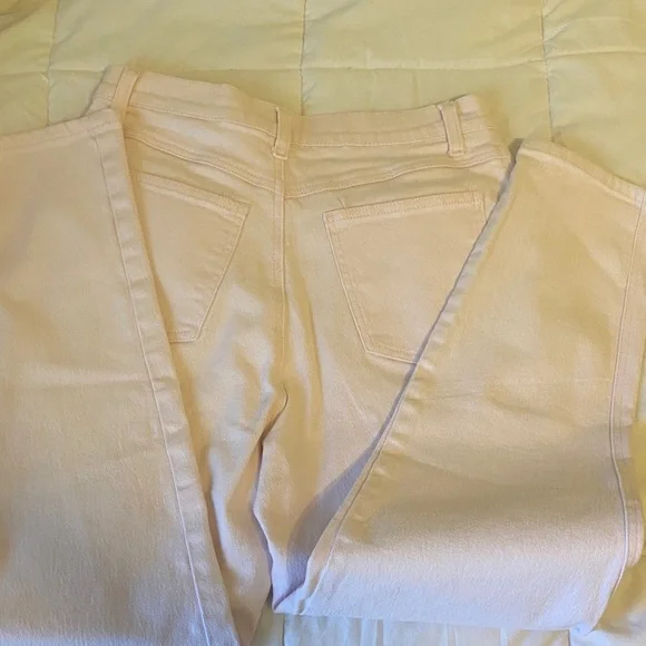 Baby pink retro vintage Women's Boot Cut Jeans - Picture 6 of 6